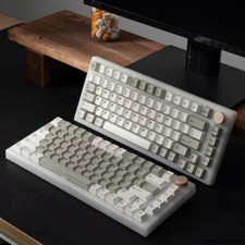 GMK Copy Icon 8008 Grey White Keycap Cherry Profile ABS Set for Cherry MX picture