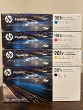 2022-27 Genuine HP 981Y Ink L0R13A L0R14A L0R15A L0R16A PageWide 556 586 - READ picture