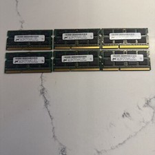 Lot of 6 Micron 2GB 2Rx8 PC3-8500s-7-10-F1 MT16JSF25664HZ-1G1F1 RAM Memory #1011 picture