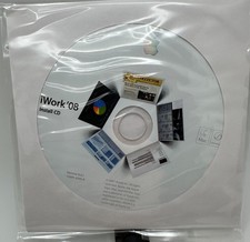 Apple iWork '08 v8.0.1 Sealed Install CD Sleeve 607-2377 Pages Numbers Keynote picture