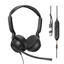 Yealink UH42 SE Wired Headset with Microphone, USB-A/C & 3.5MM, Noise Cancelling picture