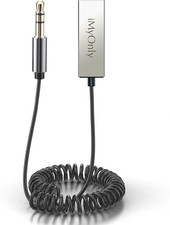 Aux Bluetooth Adapter All-Metal Bluetooth 5.3 Receiver for Car with Hands-Free C picture
