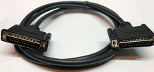 DB25 6 Foot Male Male Cable Black Color picture