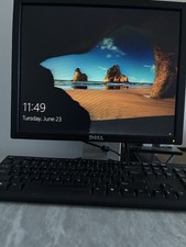 Dell Computer Setup Monitor, Tower, Mouse, Keyboard picture