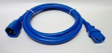 C2G/Legrand 14/3 Awg C14-C13 Extension Power Cord 6 Ft (17552) Blue picture