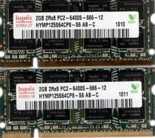 4GB (2x 2GB) Toshiba Satellite L500 L505 L505D L510 L515 L550 L555 DDR2 Memory picture