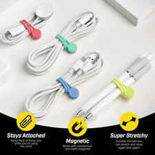 MagnaTies 10pk Magnetic Silicone Ties for Cords picture