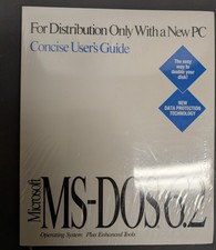 Microsoft MS-DOS 6.2 OEM Concise User's Guide Sealed w/ COA Plus Enhanced Tools picture