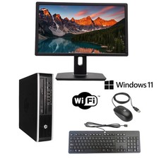 Bundle Monitor and HP Compaq PC | Win 11 | 16 GB | 1 TB SSD | Wi-Fi picture