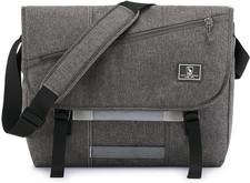 OIWAS Messenger Bag for Men, 15.6 Inch Laptop Crossbody Bags Inch, Grey  picture