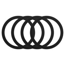 4Pcs Magnetic Adapter Ring Magnetic Wireless Charger Conversion Kit Black picture