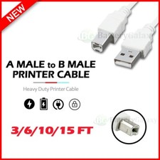 USB2.0 Printer Cable 3Ft, 6, 10, 15ft USB 2.0 Printer A Male to B Male HP/ Epson picture