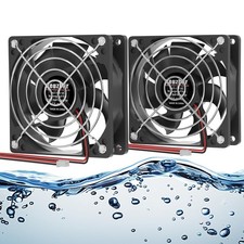 IP67 Waterproof Fan 80×25mm 12V DC 2-Pin 3000RPM Brushless Cooling Fan for RV Fr picture