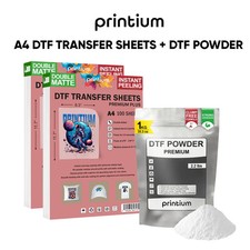 Premium Plus  2 x 100-pack A4 DTF Film Sheets and DTF Powder Bundle 2.2 lbs picture