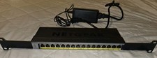 NETGEAR 16-PORT PoE/PoE+GIGABIT UNMANAGED SWITCH MODEL GS116PP RACK EARS/ADAPTER picture