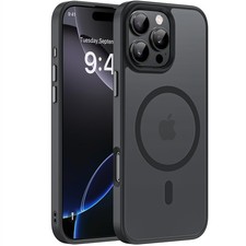 Miracase For iPhone 16 Pro Matte Series Case, Magnetic, Black picture