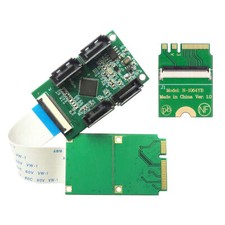 Mini PCI-E PCI Express & NGFF A+E Key to SATA 3.0 Four Ports Adapter Cable 6Gbps picture