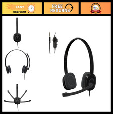 Wired Stereo Headset with Noise-Cancelling Mic, 3.5mm Audio Jack, In-Line Contro picture
