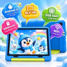 2026 New Tablet 64GB for Kids 3-15Years Android 16 Five-Core A333 Dual Camera picture