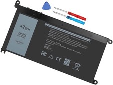 WDX0R 11.4V 42WH 3 Cell Laptop Battery for Dell Inspiron with Screwdrivers picture