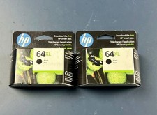 Lot of 2 Genuine OEM HP 64XL Black SET Ink Cartridge Exp 3/2026  picture