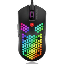 Wired RGB Gaming Mouse, 16000DPI Mice, 7 Buttons, Lightweight Honeycomb Shell picture
