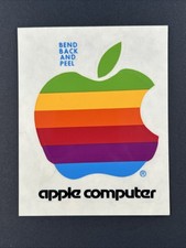 1980s Apple Computer Logo Decal – Vintage Original Sticker – 4.75