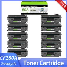 Bulk 10-Pack 80A Toner Cartridge HP CF280A for LaserJet Pro 400 M401dw M425 picture