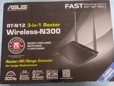 ​ASUS RT-N12 Wireless-N300 3-in-1 Router Access Point Wi-Fi Range Extender New  picture