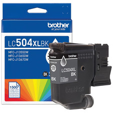Brother Genuine LC504 XL BK High Yield Black Ink Cartridge LC504XLBKS 1355, 1365 picture