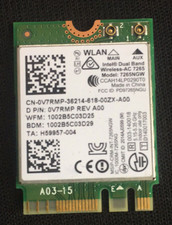 Dell V7RMP 0V7RMP Intel Wireless 7265NGW 802.11ac WLAN WiFi Bluetooth 4.0 Card picture