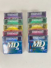 *Lot of 10 sealed NOS* Maxell MD Recordable MiniDiscs 74 minutes ea MD-74 picture