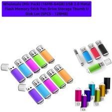 Wholesale Mix Pack 16MB-64GB USB 2.0 Metal Flash Memory Stick Pen Drive Stora... picture