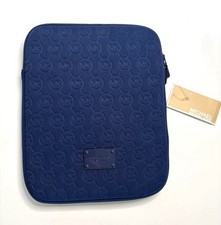Michael Kors - Logo Navy Blue Neoprene Cushion IPAD Tablet Zip Top 8x10 Case picture