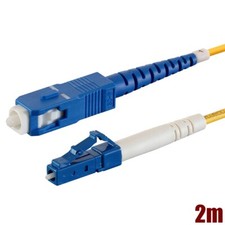 2M LC UPC to SC UPC Fiber Optic Simplex 9/125 Single Mode Optical Patch Cable picture