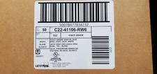 Box Of 50 Pieces Leviton  41106-RW6 Snap in Jacks  Voice Grade White picture