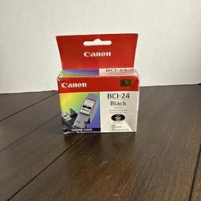 ⭐ Genuine Canon BCI-24 BLACK Ink Cartridge OEM - New Sealed Box ⭐ picture