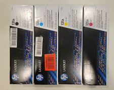 Genuine HP 131A CF210A CF211A CF212A CF213A Full CMYK Toner Set New in Box picture
