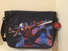 Marvel SpiderMan Miles Morales Messenger Bag W/ Laptop Pocket Universal Studios picture