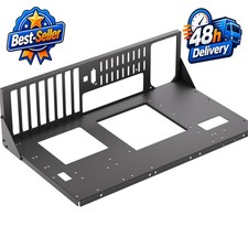 JOYJOM Open Air PC Case for ATX MATX ITX Motherboards - Black picture