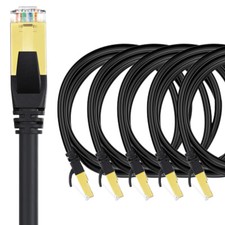 1 2 3 5 10Packs Super-Speed Cat 8 Shielded Ethernet Cable Lot - 10FT - US Stock picture