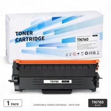 1PK TN760 TN730 Black Toner Cartridge for Brother MFC-L2710DW With Chip picture