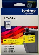 New Genuine Brother LC402XL Yellow Ink Cartridges Box MFC-J5340DW picture