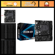 Micro-ATX Motherboard AM4 for AMD Ryzen 5000/4000/3000, DDR4 4733+, PCIe 4.0, Gi picture