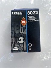 Epson 802XL  Black Ink Cartridges - Open Damaged Box - 08/2024 picture