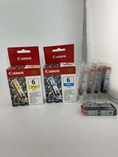 Lot: 2 box & 5 Out Of Box GENUINE CANON TONER INK 2. BCI-6BK  BCI-6PC BCI-6M picture