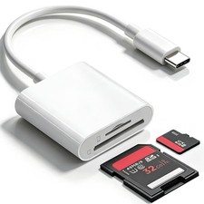SD Card Reader for iPhone 17/16/15, Supports SD & Micro SD, Fast Data Transfer picture