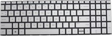 NEW HP 17-CN 17-CP 17S-CU 17T-CN 17Z-CP Series Silver Backlit US Keyboard picture