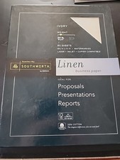 80 Sheets-Southworth Company 24Lb. Ivory Linen Business Paper picture