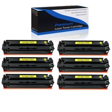 6 Pack Yellow CF402X 201X Toner for HP LaserJet M252n M277dw M277n M252dw picture